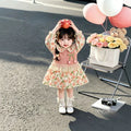 Autumn new floral dress, floral kids' dress , baby dress, princess dress, stylish princess dress for girls