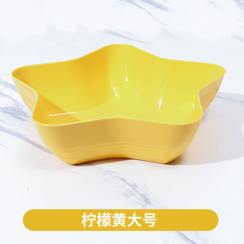 Cute star-shaped fruit and snack plate - perfect for home, living room, coffee table - dried fruit, candy, and fruit storage