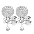 Nordic gold crystal mirror front light light luxury iron bedroom bedside wall lamp bathroom dressing table makeup hotel corridor