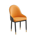 Orange gray gold legs