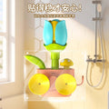 Kids mushroom flower water shower bath watering flower pot family bathroom umbrella water spray pull-out water gun toy