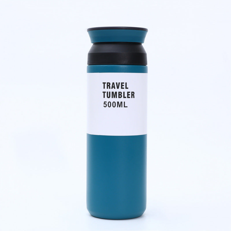 Japanese harajuku smart temperature display stainless steel insulated tumbler - portable outdoor business gift mug