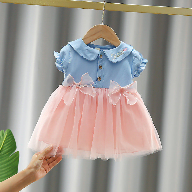 Girls' summer dress  new style baby girl summer trendy dress toddler chic korean style princess dress