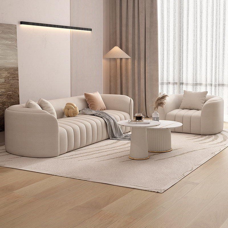 Small apartment, accessible luxury living room sofa, cream style, popular model, reception, medical and beauty salon, rest area, sofa, coffee table combination