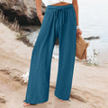 independent station  fashion cross-border hot selling export elastic casualpure colorpants loose pants