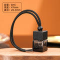 Car perfume bottle empty bottle hanging square cover colorful aromatherapy bottle essential oil refill bottle thickened lanyard glass bottle