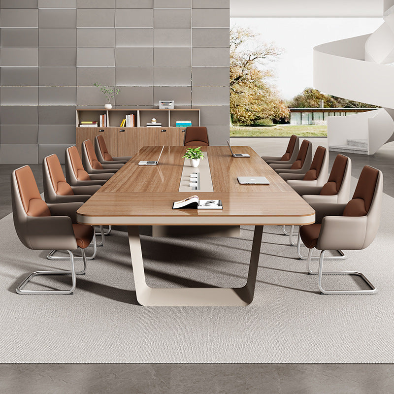 Saint li conference table training office furniture panel rectangular table office large casual modern table and chair combination