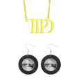 European and american cross-border hot-selling ttpd necklace taylor album film record earrings chasing star idol taylor stylish jewelry