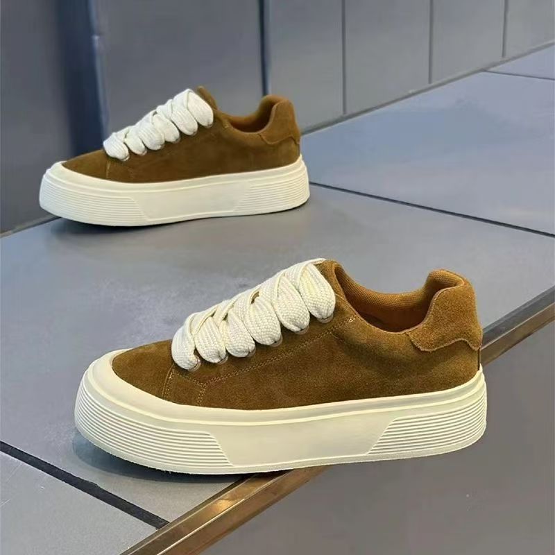 Men's 2026 new summer breathable casual skate shoes - unique design, chunky sole, height increasing, non-slip, wear-resistant, trendy black sneakers