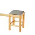 Solid wood stool table and chair combination commercial low stool catering restaurant long table snack square table small stool small bench
