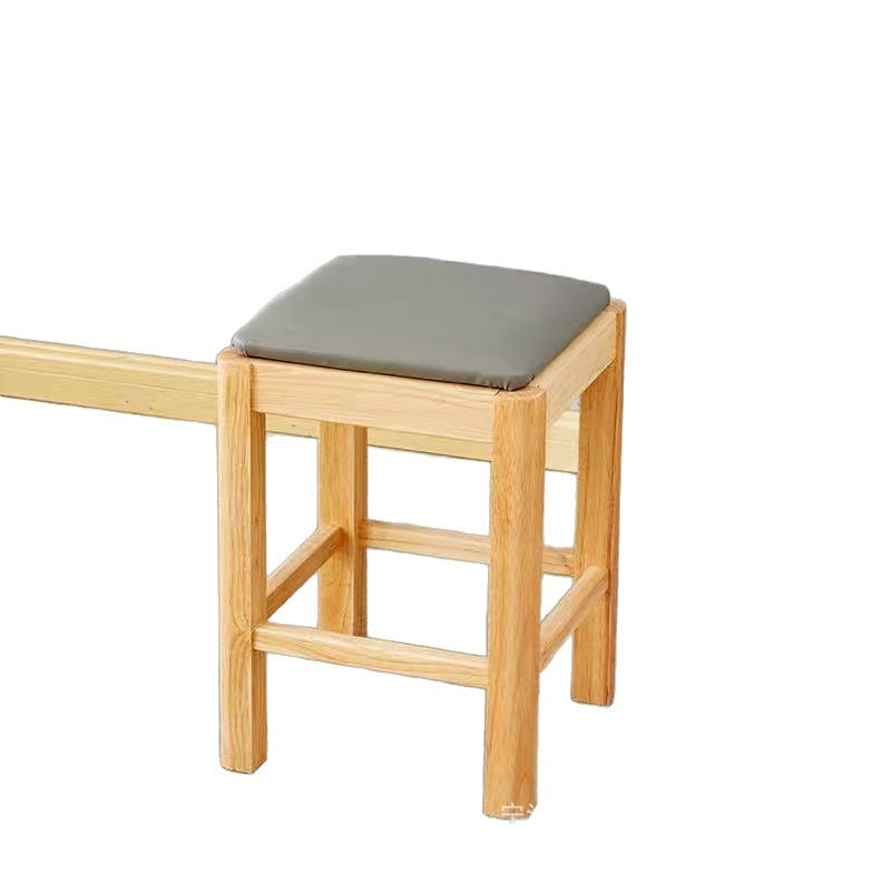 Solid wood stool table and chair combination commercial low stool catering restaurant long table snack square table small stool small bench