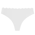 fashion one-piece seamless women's underwear pure colorcut out wavy waist low-waist nylon adhesive underwear for women