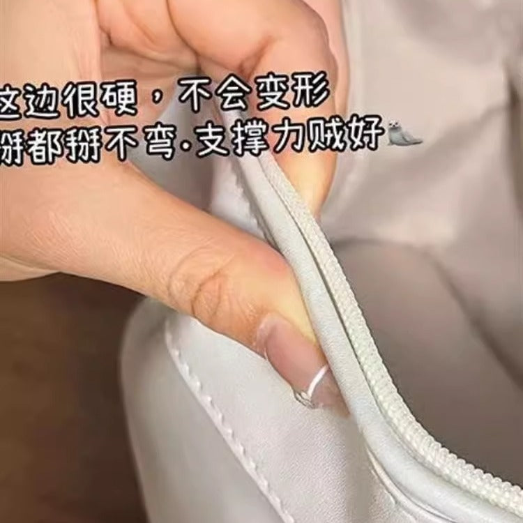 2023 new large-capacity, giant pack! Cloud double-layer cosmetic bag women's portable cosmetics storage box bag