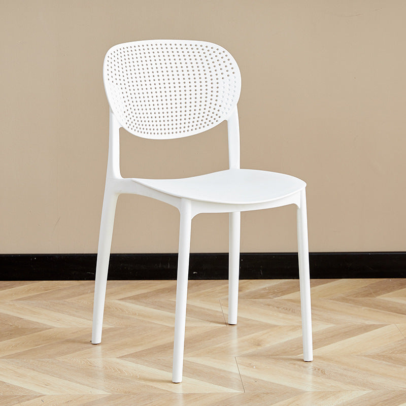 Popular scandinavian plastic chair for homethickened backrest dining chair study computer chair office negotiation training stool