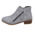 Export short boots  autumn winternew arrival cross-border pointed thick heel side zipper fashion style plus sizeboots