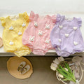 Infant and toddler onesie summer outfit, baby girl romper with flutter sleeves, triangle-shaped onesie, newborn and toddler summer lightweight clothing