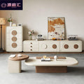 Tv cabinet floor-standing cabinet living room for home low cabinet medieval cream floor cabinetaccessible luxury wall-mounted storage integrated cabinet