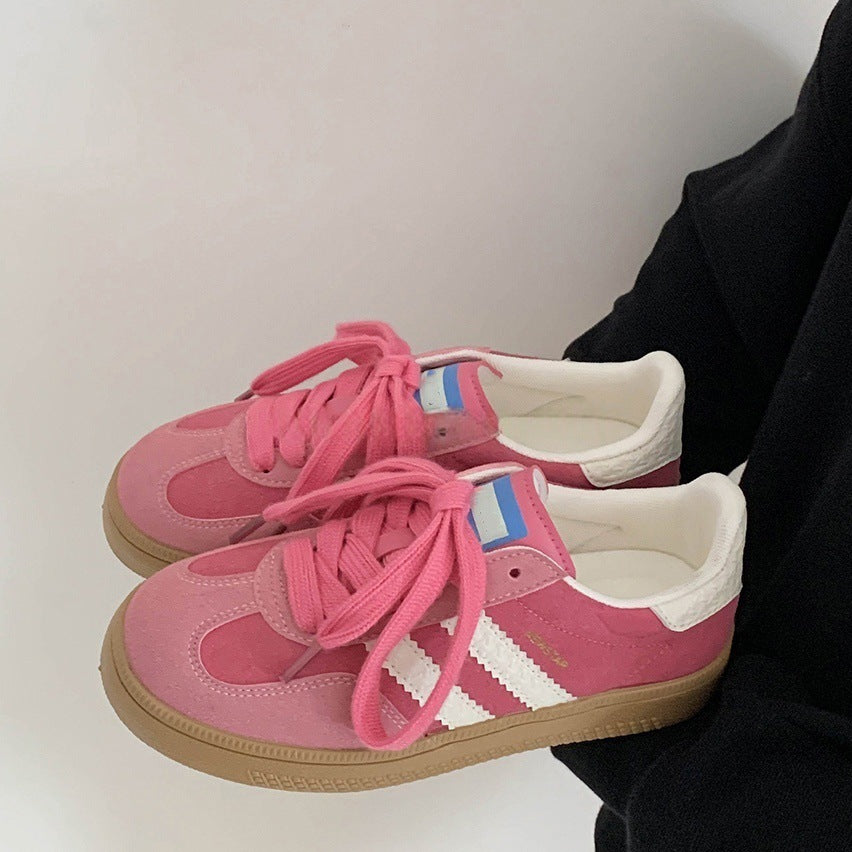 Retro german training shoes women's 2025 spring and autumn new arrivalflatsk-style sports casual shoes color matching easiest for matchfashion sneakers women