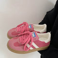 Retro german training shoes women's 2025 spring and autumn new arrivalflatsk-style sports casual shoes color matching easiest for matchfashion sneakers women