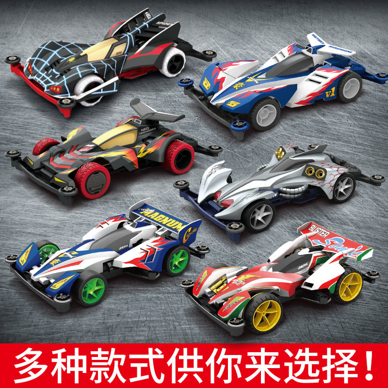 New arrival childhood four-wheel drive model whirlwind charge spider king racing kids boys assemble toys birthday gift