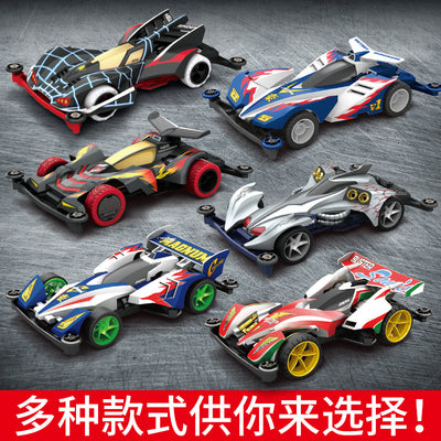 New arrival childhood four-wheel drive model whirlwind charge spider king racing kids boys assemble toys birthday gift