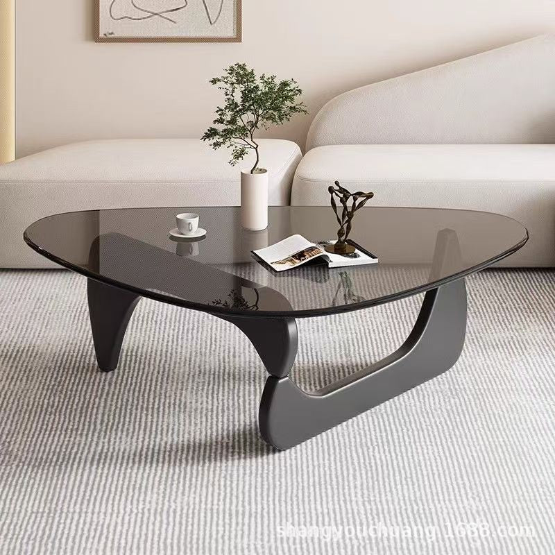 Glass coffee table for homesmall apartment modern casual small table scandinavian creative living room special-shaped export simple tea table