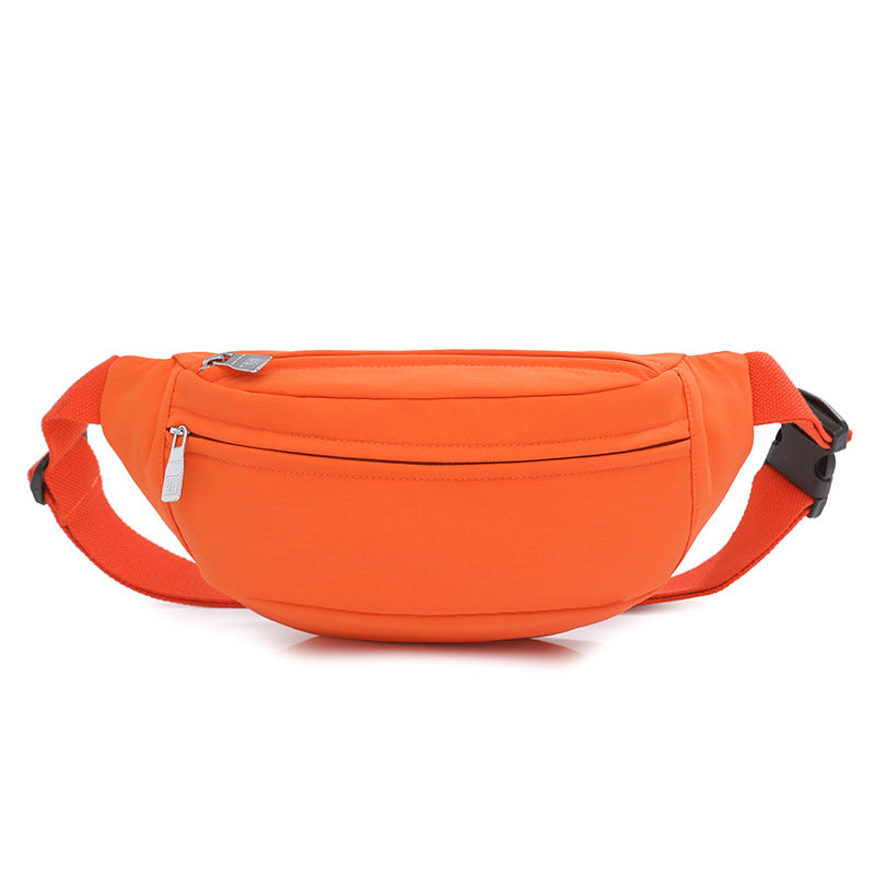 Foreign trade multi-color breast bag can be printed logo men's and women's sports messenger bag Japanese shoulder bag mountaineering travel gift fanny pack