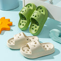 Kids' bath slippers - summer anti-slip hollow-out drainable indoor soft sole slides for boys and girls