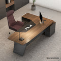 Office furniture executive desk and chair set - modern minimalist style - ceo desk, manager desk, director's desk, executive desk
