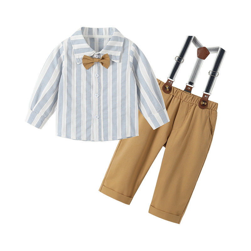 Boyssuitautumnew arrival style baby overalls first birthday handsome k-style gentleman long sleeves spring & fall clothing