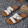 Women's plus size open-toe sandals with metal buckle strap - new summer  collection for cross-border e-commerce