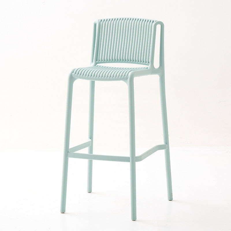 Scandinaviancasual bar chair accessible luxury plastic bar chair stackable high stool popular bar stool outdoor back chair