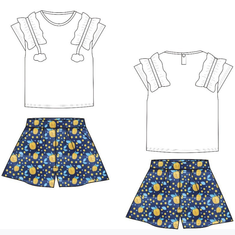 Luoding  summer children's suit package labor and materials directional development find factory fashion style oem oem production of children's clothing