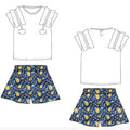 Luoding  summer children's suit package labor and materials directional development find factory fashion style oem oem production of children's clothing
