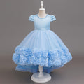 Girl dress princess dress mesh tutu skirt trailing skirt flower girl piano performance dressgirl dressin stock