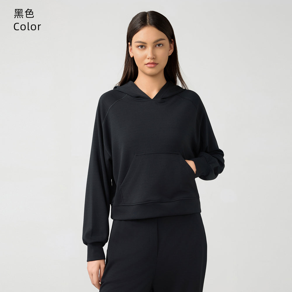 Fall and winternew arrivalwomencasualeasiest for matchhooded sweatshirtlooseslimming lookfitness sports yoga clothestopsdaw165
