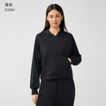 Fall and winternew arrivalwomencasualeasiest for matchhooded sweatshirtlooseslimming lookfitness sports yoga clothestopsdaw165