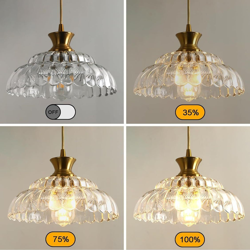 Cross-border modern glass chandelier retro lighting glass fixture for kitchen island dining room bedroom foyer entrance