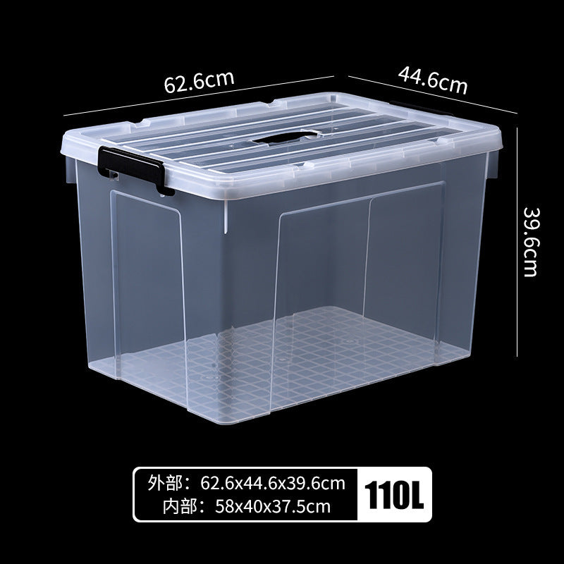 Plastic storage box, quilt storage box, toy sorting box, portable transparent books, clothes sorting storage box