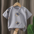 Short t-shirt-cute bear gray