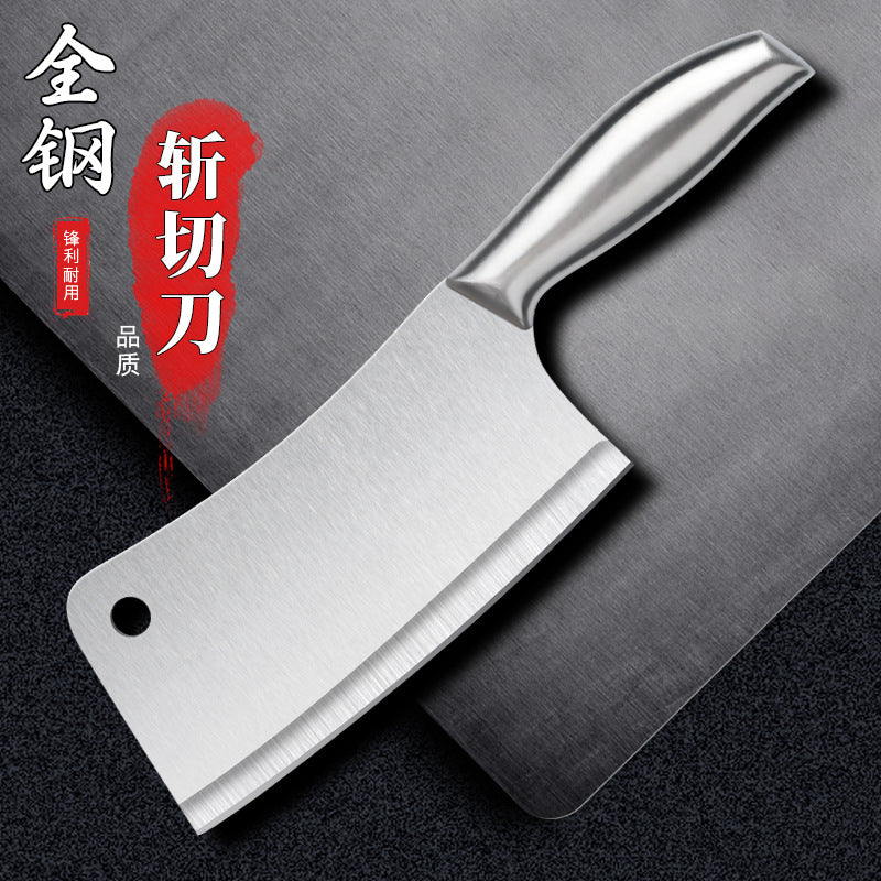 All stainless steel kitchen knife for home bone chopping knife slicing knife meat cutting knife chopping dual-purpose knife chef knife kitchen for home knife