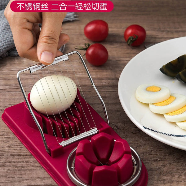 Egg slicer Household stainless steel egg cutter Songhua egg cutter Preserved egg cutter Egg splitter Egg cutter