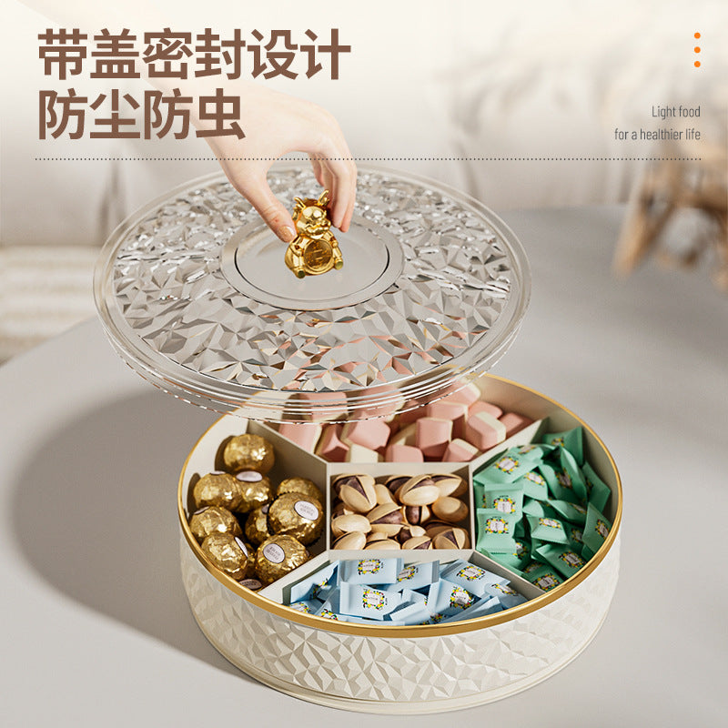 Fruit plate household living room coffee table new fruit plate candy box snack plate placed dried fruit plate candy plate storage box