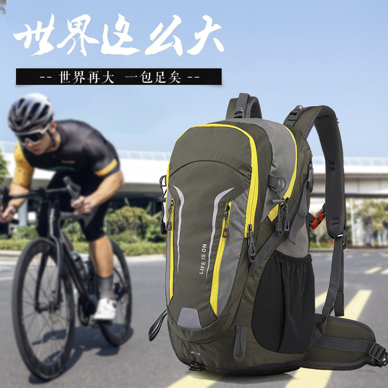 New quality nylon hiking backpack large capacity splash-proof mountaineering bag outdoor bag cycling bag sports backpack