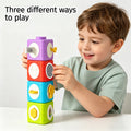 premium stacking blocks - multifunctional building blocks for baby's early learning, montessori education, and mother & baby essentials