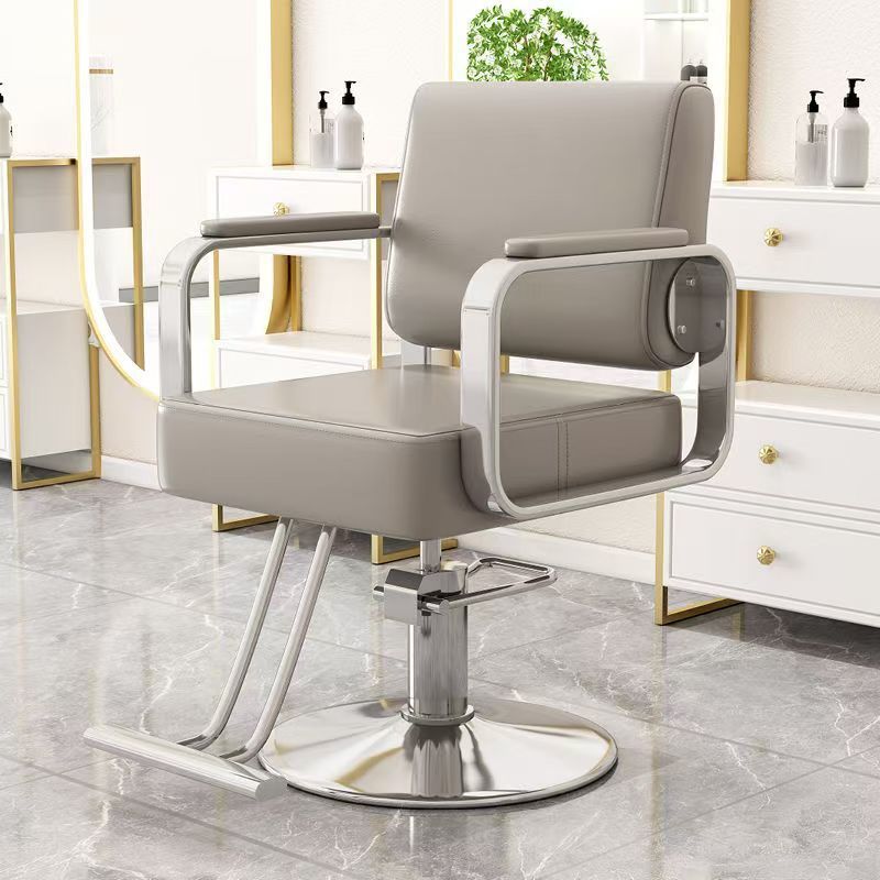 Hairdressing chair popular hairdressing store perm and dye salon special fashion adjustable stainless steel hair cutting chair high-end hairdressing chair