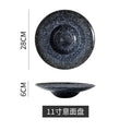 Japanese retro ceramic dinnerware creative straw hat plate - restaurant & hotel pasta plate, deep dish, dessert presentation, soup plate