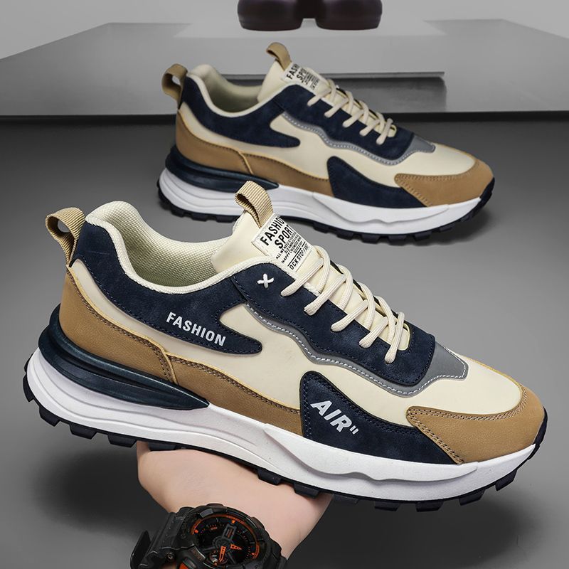 Men's athletic shoes - 2025 new spring casual shoes - winter work & commute leather waterproof non-slip safety shoes - trendy style