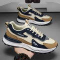 Men's athletic shoes - 2025 new spring casual shoes - winter work & commute leather waterproof non-slip safety shoes - trendy style