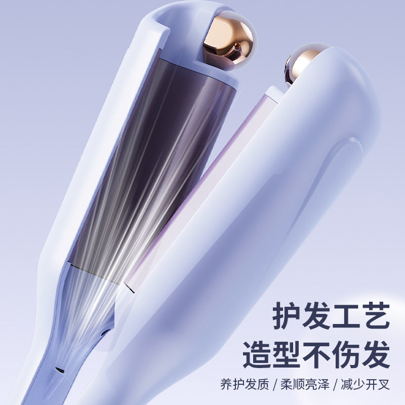 Cross-border French egg roll curling iron 32MM water ripple large roll wave roll household does not hurt hair lazy artifact